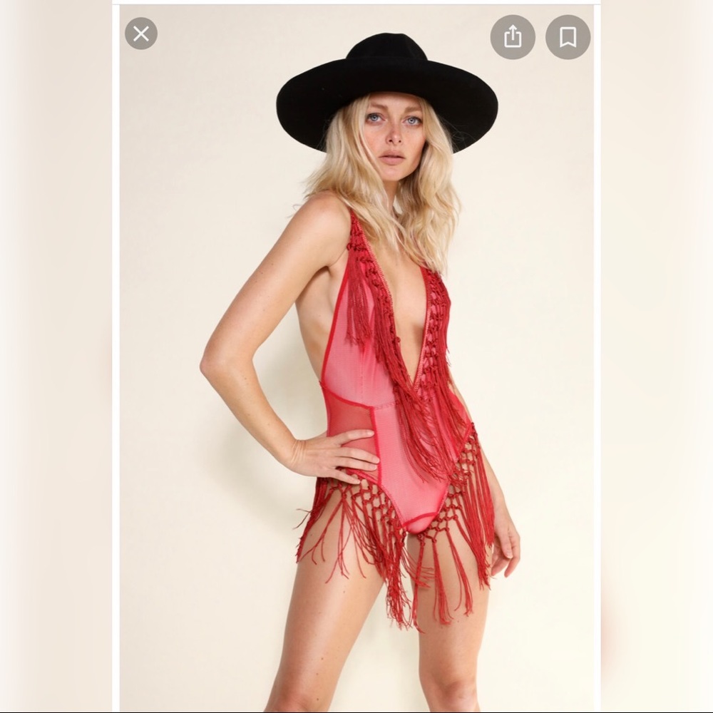 Boheme one piece fringe dress. Size XS